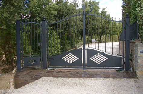 automated and pedestrian opening gate