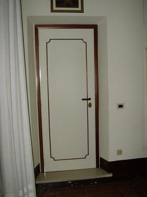 door for interior made of imitation wood